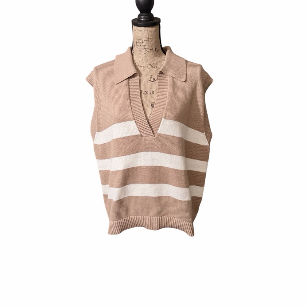 Torrid Belle Isle Tan‎ Sweater Vest